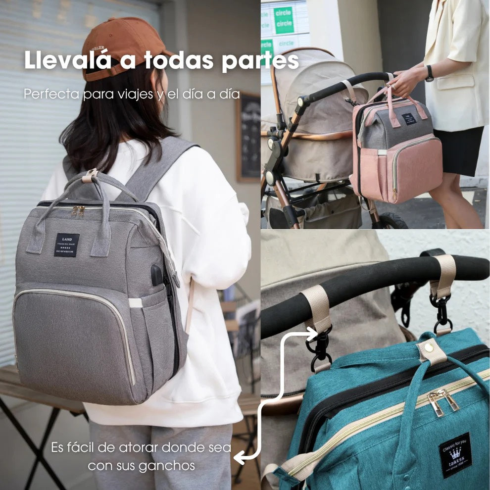 Mochila Cambiador 3 en 1 Para Bebés